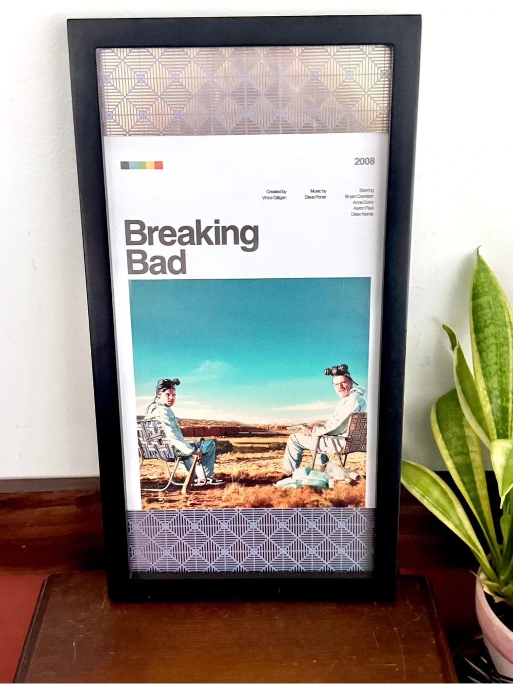 Breaking Bad TV Show Poster Canvas Print Framed Wall Hanging Art Walter White